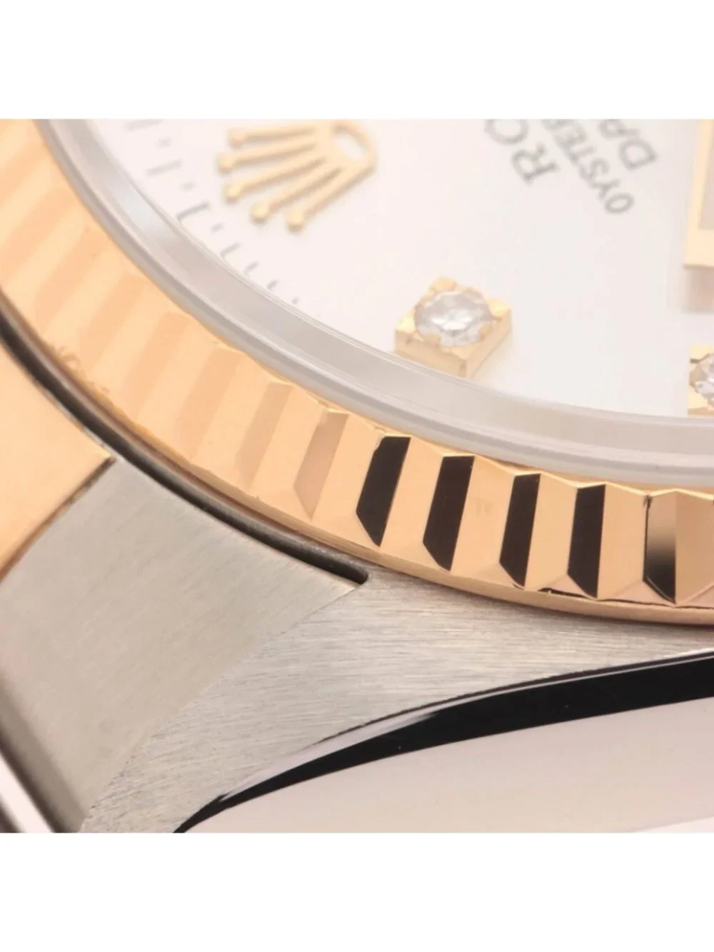 Rolex Datejust Watch 18k Yellow Gold 18k Silver Vintage Numbe Automatic